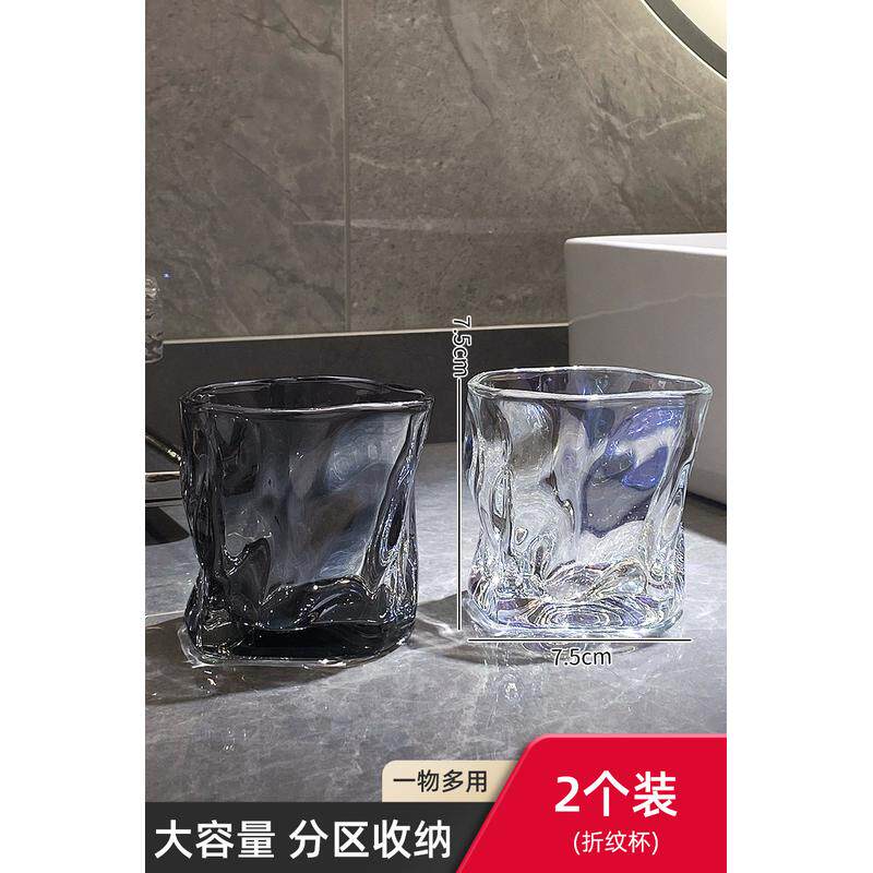 牙刷置物架牙杯刷牙漱口杯牙具架子洗漱台套装轻奢卫生间浴室收纳