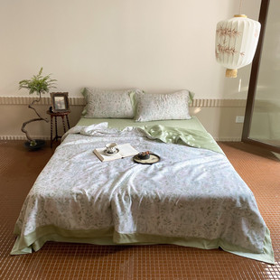 夏季 夏凉被品60支莱赛尔天丝凉空调被裸睡丝滑夏被四件套床笠