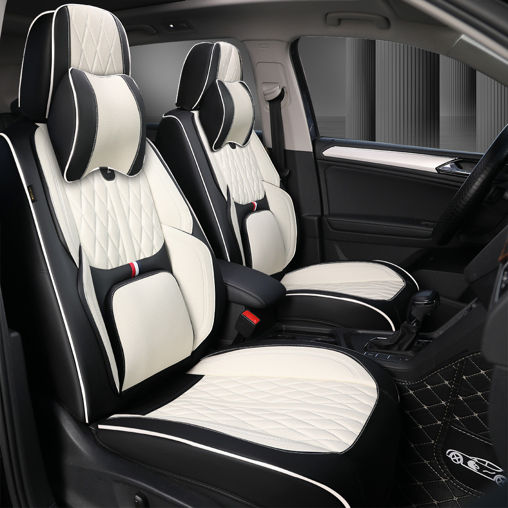 跨境供货汽车坐垫四季全包围纳帕皮坐垫座椅套五座坐垫套通用座垫