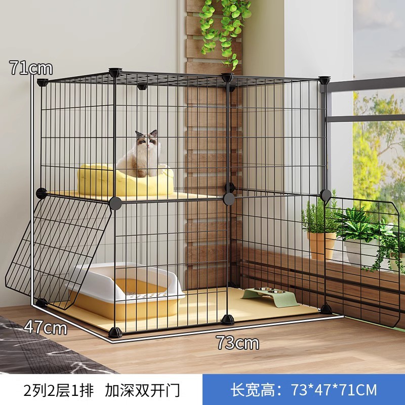 猫笼子家用舍别墅超大自由空间厕所一体猫咪幼猫养猫室内猫窝猫屋