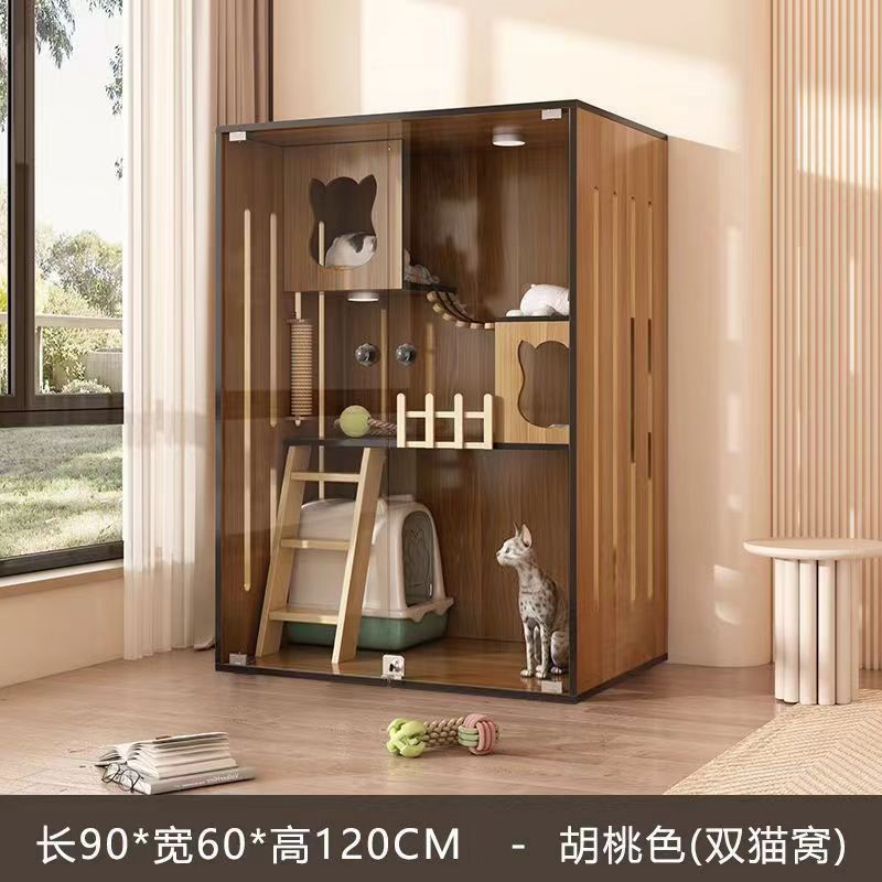 猫别墅超大猫笼室内猫屋猫舍家用自由空间猫柜子豪华猫房子猫咪窝