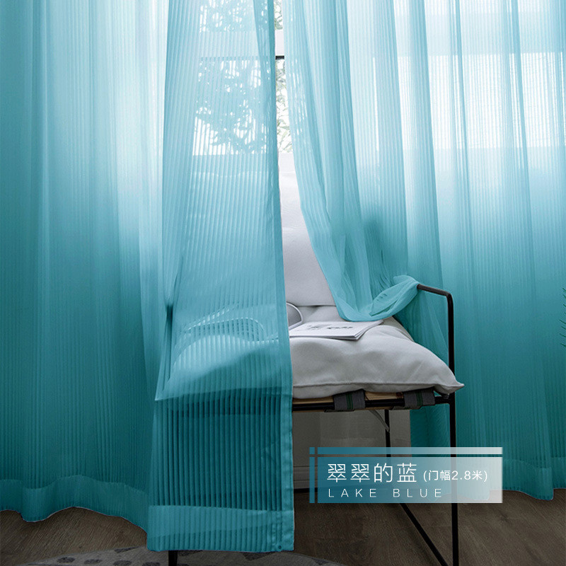 96nt9j5批发窗帘纱加高白纱帘竖百叶自建房简约落地现代别墅