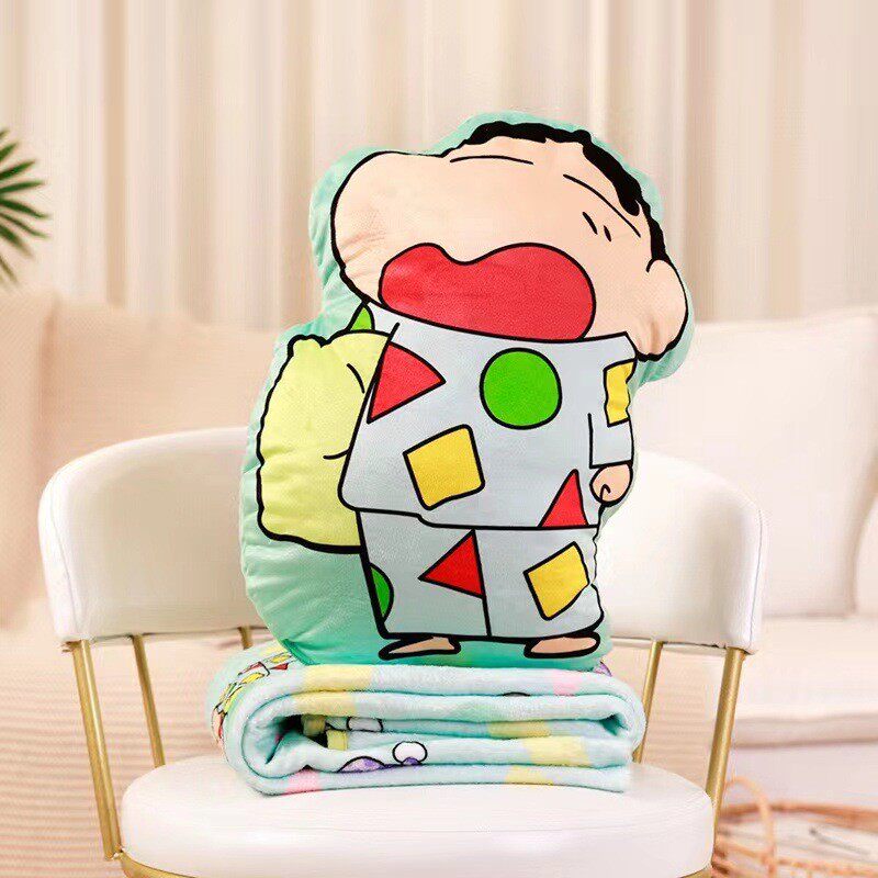批发可爱卡通小新抱枕休闲二合一毯两用午睡空调毯车载靠垫毛毯,床上用品,休闲毯/毛毯/绒毯,淘宝优惠券,粉丝福利购,淘宝优惠卷