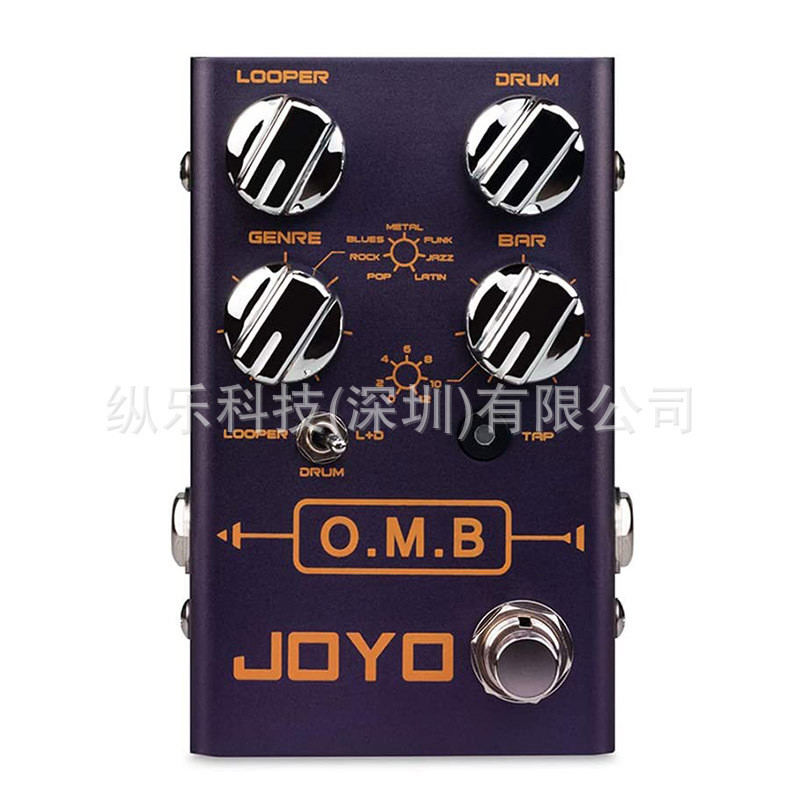 JOYO 电吉他单块效果器R-06 O.M.B带鼓机LOOPER预备拍循环LOOP