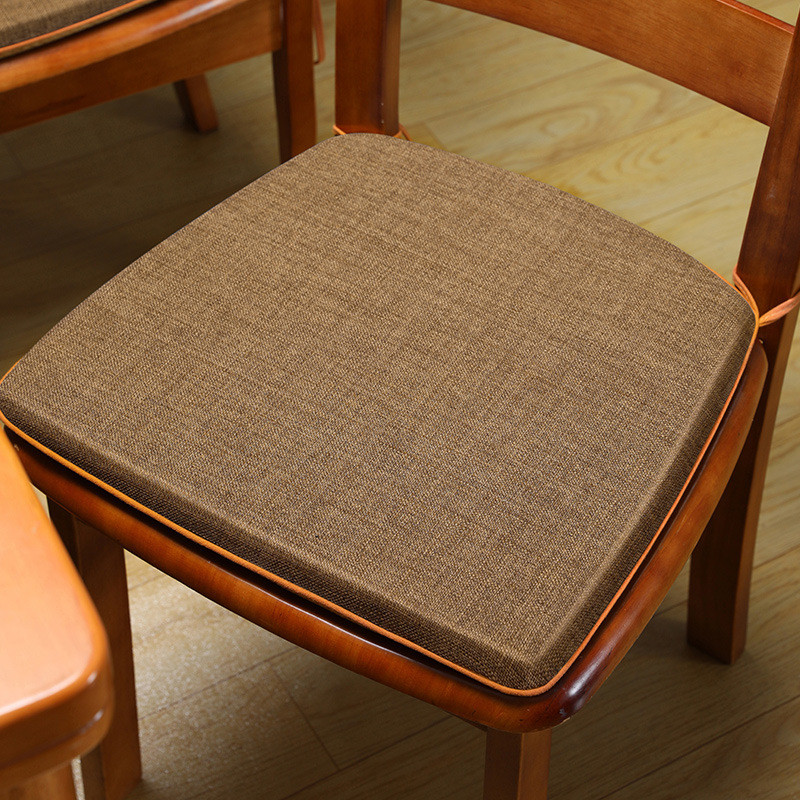 餐桌马蹄垫高茶家用防滑实木餐椅垫子刺绣布艺档椅垫坐垫梯形软垫