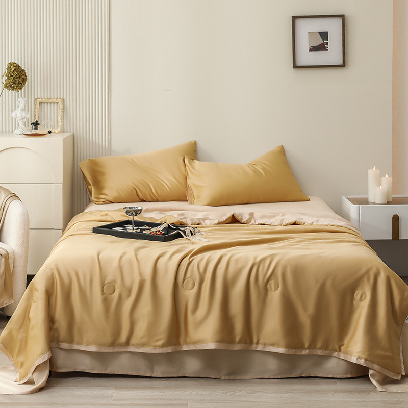 凉感60s兰天丝精夏凉被51%大豆纤维夏被四件套空调被可机洗薄被子