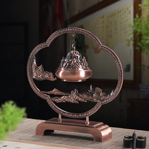 【源头工厂】茶室中式熏香吊炉家用书桌鹏程万里摆件沉檀2h盘香炉