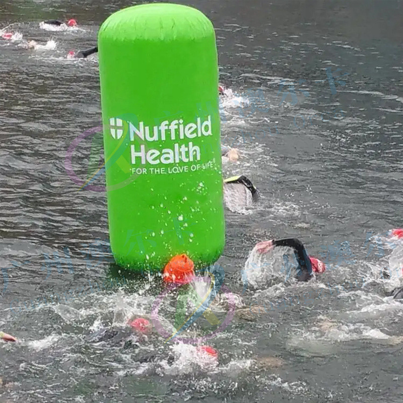 充气浮标加厚水上三角粽子浮管正方形模型圆柱安全警示漂浮物浮筒