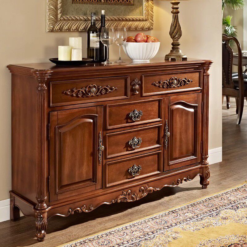 IL美式实木餐边柜一体靠墙储物柜餐厅置物柜碗柜家用茶水柜酒柜边,农机/农具/农膜,播种栽苗器/地膜机,淘宝优惠券,粉丝福利购,淘宝优惠卷