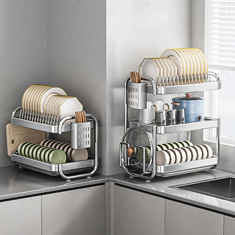 不锈钢碗碟收纳架碗柜家用厨房置物架2025新款碗架碗筷碗盘沥水架,厨房/烹饪用具,碗架,淘宝优惠券,粉丝福利购,淘宝优惠卷