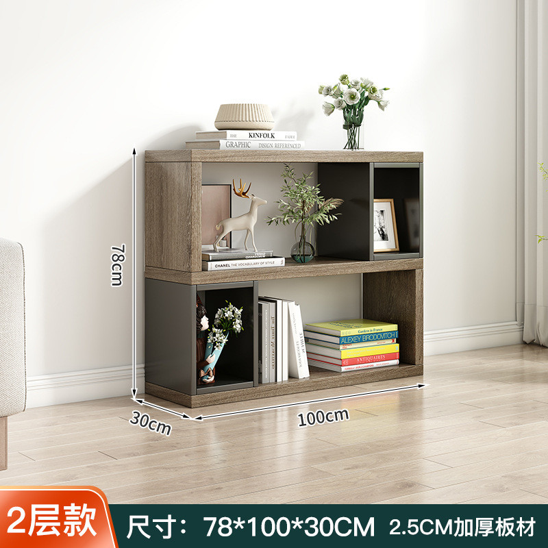 家用自由组合书架多层书柜客厅置物架落地隔断展示柜飘窗展示架