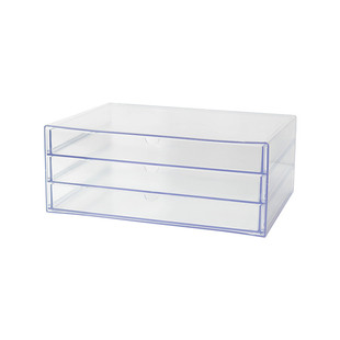 置物架a4纸文件柜桌面收纳盒抽屉式亚克力办公桌整理盒文具透明柜