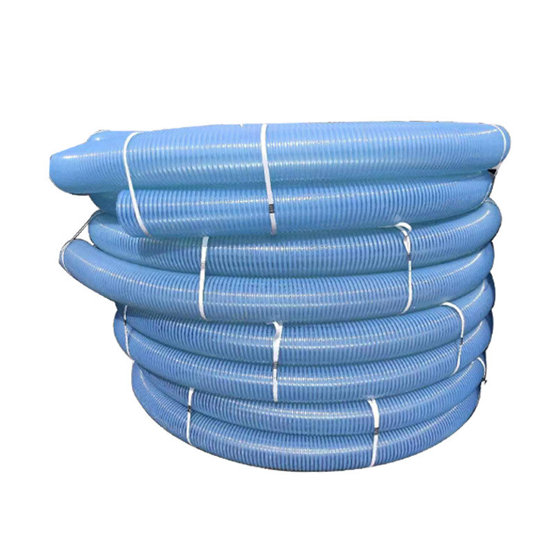 pu透明镀铜伸缩管工业吸尘耐磨聚氨酯木工雕刻机吸尘钢丝波纹风管