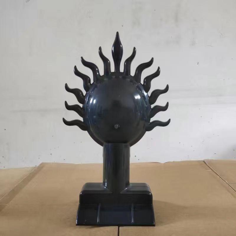 热销屋顶仿古二龙戏珠红黑摆件装饰二龙戏珠两双正脊蓝色黄灰双树