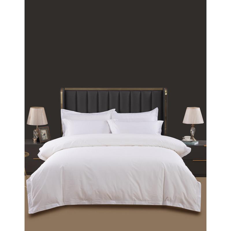 民宿床上用品宾馆四件套白色被套酒店床单被罩批发三件套布草酒店