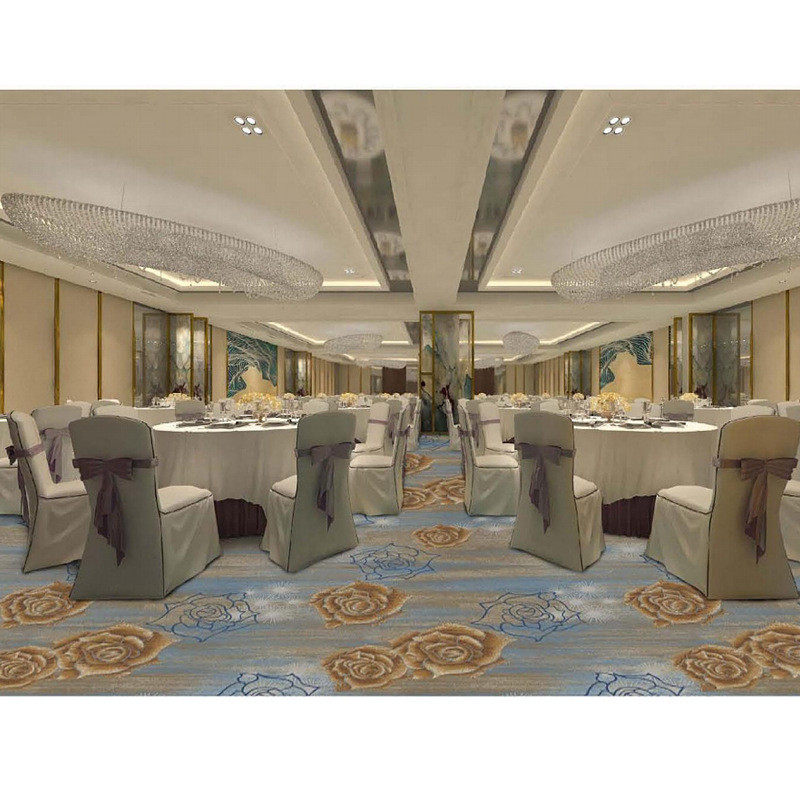 酒店地毯商用定制全铺b1级阻燃加厚厂家走廊尼龙印花地毯满铺批发