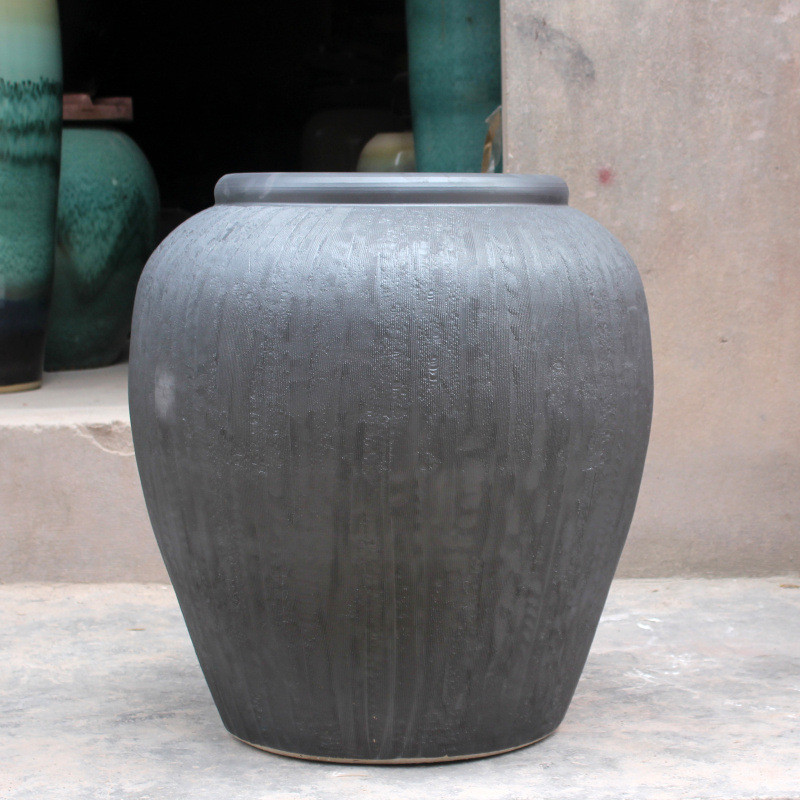 景德镇陶瓷大花盆陶罐睡莲庭院养荷花缸种铁树花缸碗莲盆客厅摆件