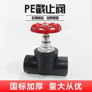 PE升降截止阀阀门4分20/25/32/50/63/75/90/110自来水管开关闸阀