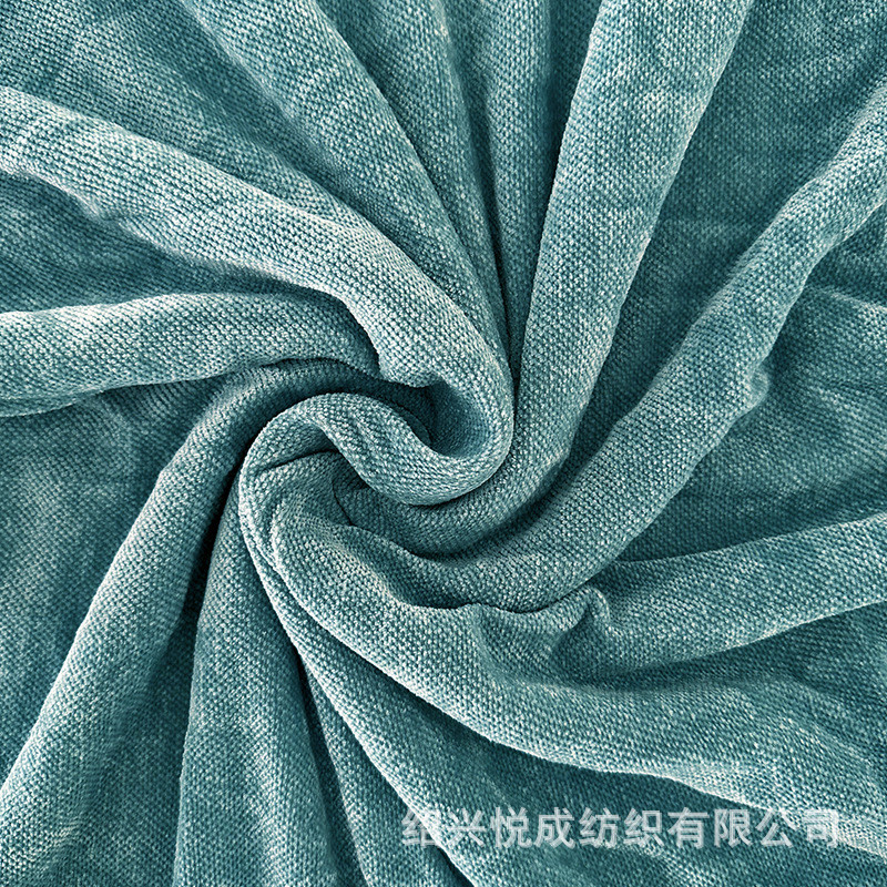 现货纯色布料沙发套弹力面料批发针织布现代风素色雪尼尔高档色织