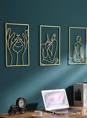 金属厂家热销中山铁艺墙壁装饰工艺品挂件