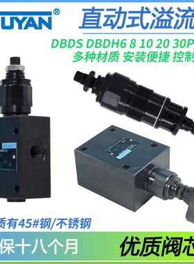 DBDH6 8 10 20 30液压DBDS6 10 20 30K直动P式G溢流阀10B/315 200