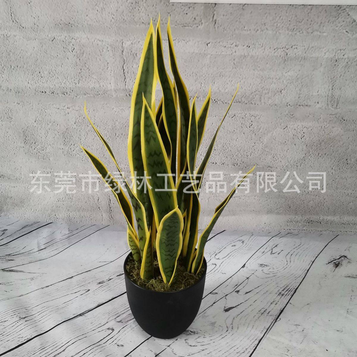 仿真虎皮兰芦荟落地盆栽家居店铺装饰橱窗摆件落地盆栽
