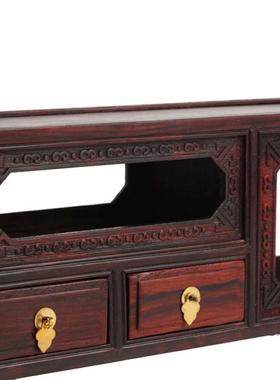 红酸枝复古小家具明清家具微缩模型电视柜微型仿工艺品摆件批发