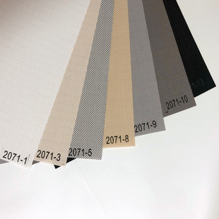 b1级防火透阳光面料办公室卷帘景遮阳帘酒店防水半遮光阻燃窗帘