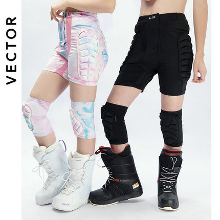 VECTOR滑雪护具护臀裤护膝防摔裤花样滑冰滑雪护臀溜真冰轮滑护膝