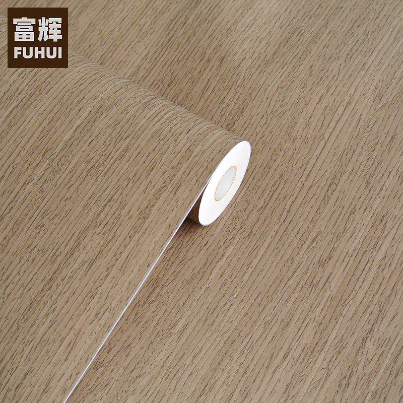 韩版展柜木纹贴膜自粘墙纸家具衣柜橱柜装饰翻新贴导气槽波音软片