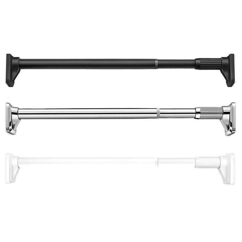 免打孔伸缩晾衣杆阳台固定晾衣架窗帘杆衣柜撑杆凉挂衣杆子安新品