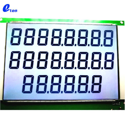 液晶屏lcd液晶模组lcm段底白字加油机计价显示屏蓝码液晶模块显示