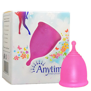 热销Anytime圆头月经杯开窗小盒装不可排液月事杯OEM加工定制量大