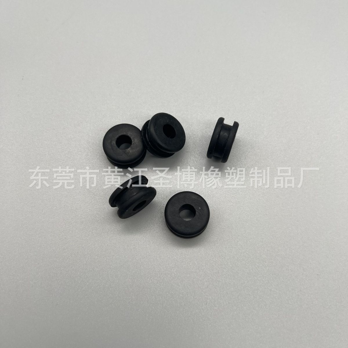 工字型硅胶减震垫电源过线圈穿孔保护套阻燃护线套橡胶开模定制