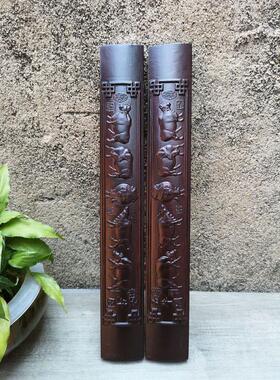 黑檀大文房书法镇纸实木镇尺摆件家居工艺木质礼品批发