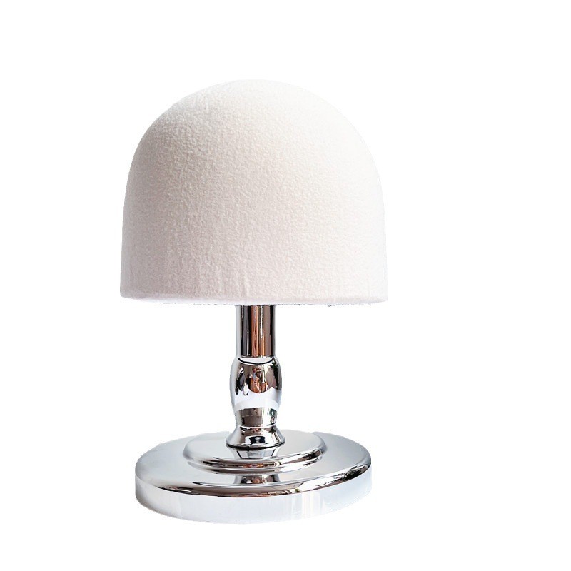 热销新款展示架包布帽子创意配银色底帽子陈列架帽子收纳架帽托帽