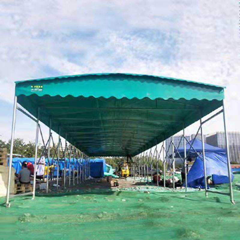 孝感推拉雨棚大型棚推拉蓬物流移动推拉仓库排档推拉篷户外帐篷