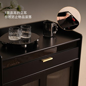 艾迪嘉 现代实木餐边柜家用小户型餐厅储物柜厨房碗柜 罗丘茶水柜