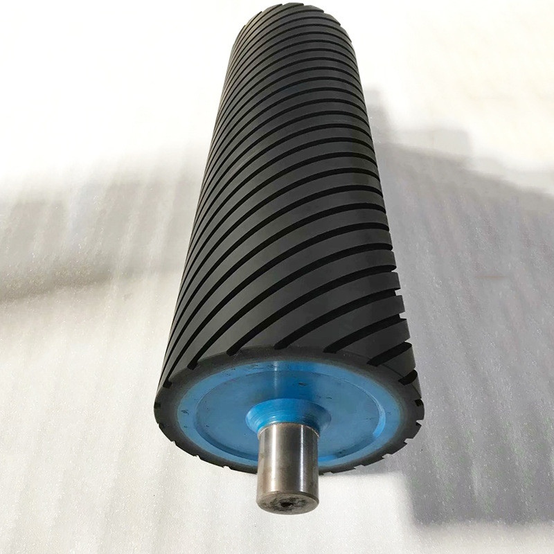 热销厂家供应砂光辊砂光网纹传送辊纺织胶辊螺旋开槽胶辊砂光胶辊