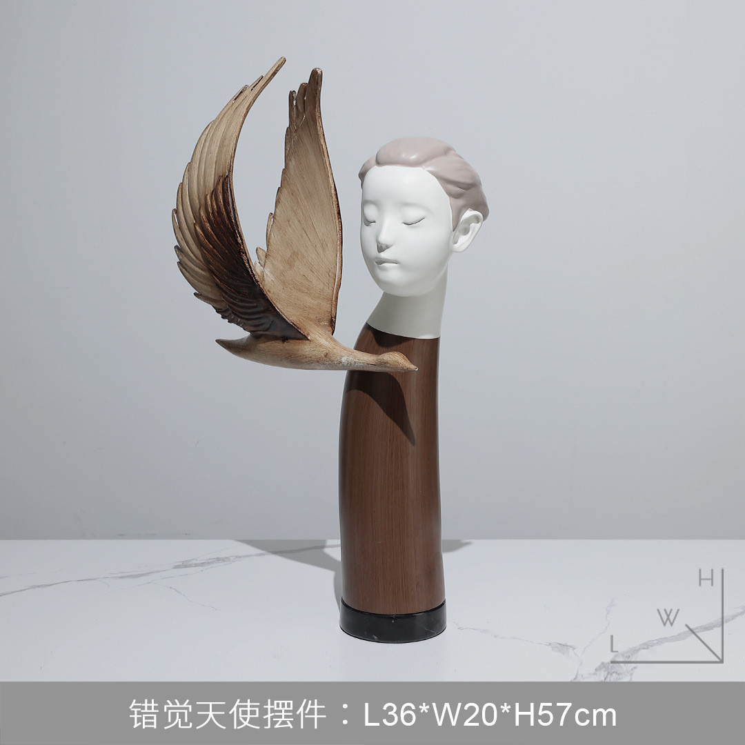 简约客厅电视柜酒柜茶几柜儿童房侘寂风摆件样板别墅酒店软装饰品