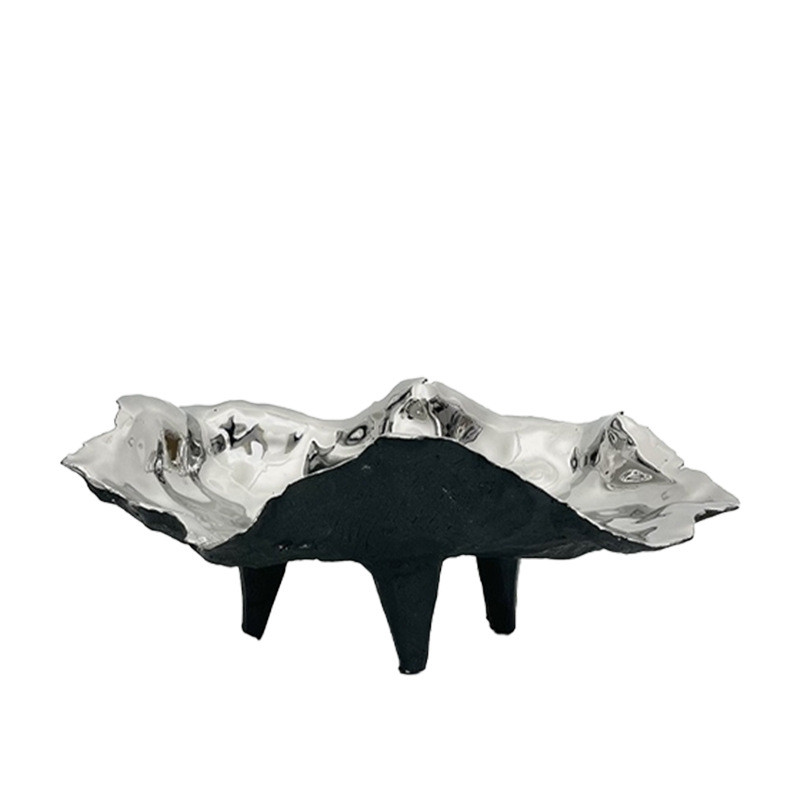 现代轻奢创意样板房软装篓客厅餐厅茶几果盘餐桌果饰品简约摆件