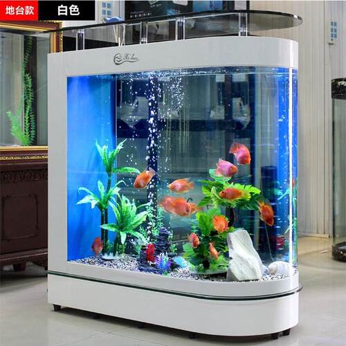 包邮大型屏风生态玻璃水族箱中型小型超白金鱼缸热弯缸厂家批发
