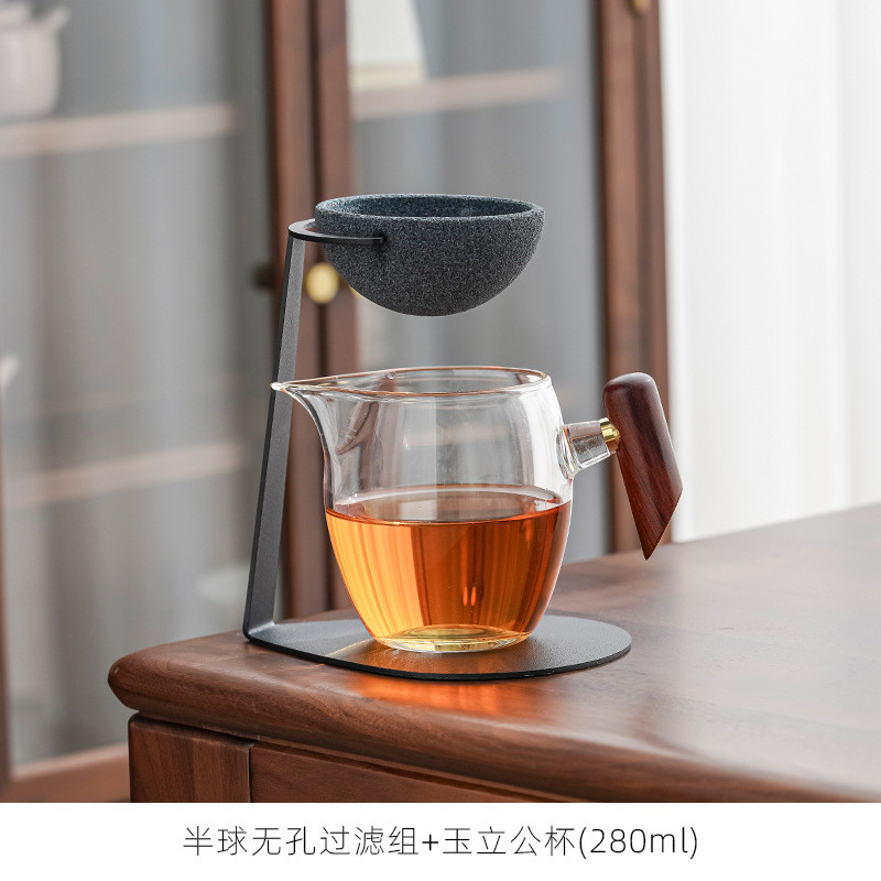 无孔过滤功夫茶具配件隔家用纳米陶瓷茶滤网托架茶茶漏泡茶器