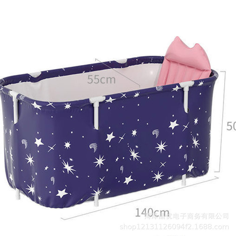 成人浴桶洗澡沐可折叠长方形浴缸家用多颜色可选沐浴浴盆洗澡桶