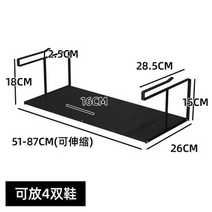 鞋柜分层隔板鞋子收纳挂可伸缩柜内下省空间悬挂鞋托架子双层