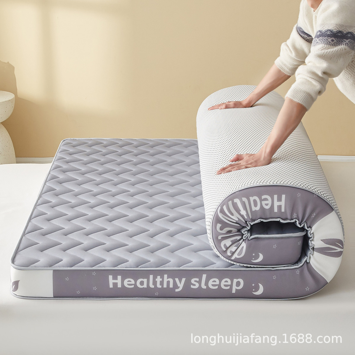 睡眠床垫乳胶记忆海绵软垫单人学生宿舍褥子榻榻米家用加厚铺底垫