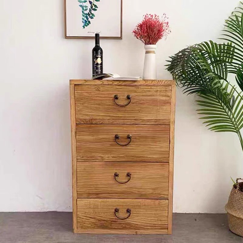 热销老榆木五斗柜木抽屉收纳柜客厅中式斗柜卧室家具储物柜五斗橱