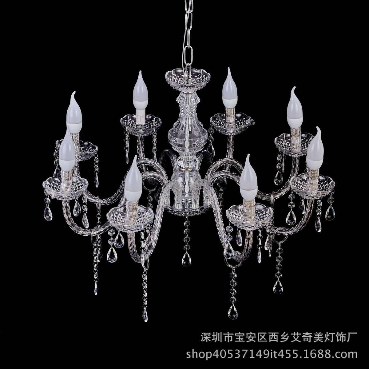 2018新款婚庆道具金色水晶吊灯仪式亭婚礼装饰灯舞台留影区吊灯