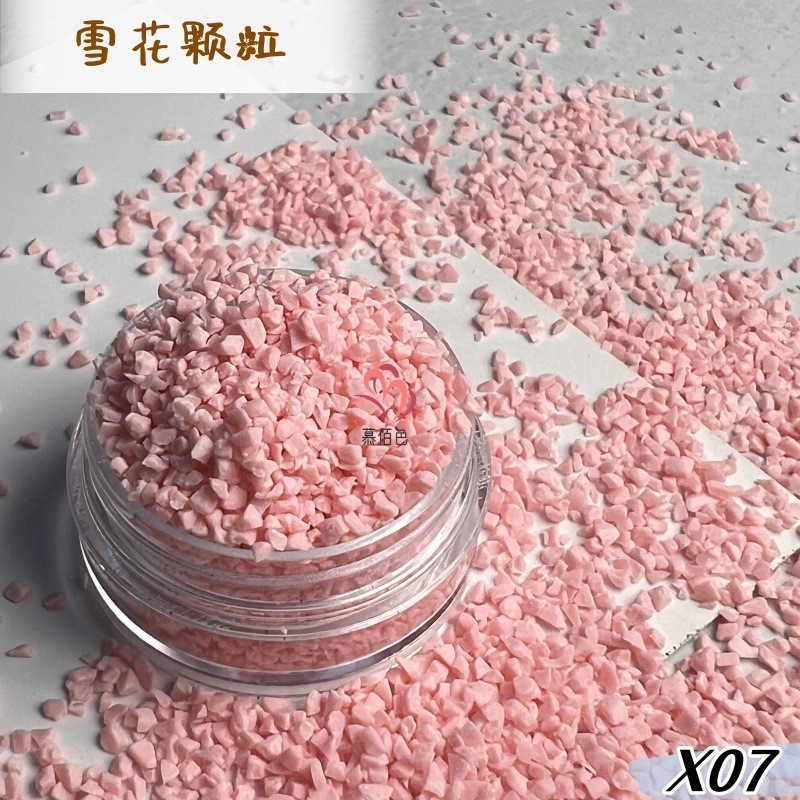 厂家直销圣诞雪景造景颗粒雪花水球填充花粉雪树脂