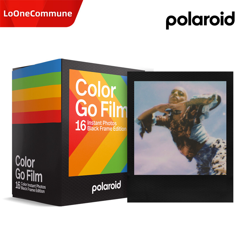 现货闪发 Polaroid宝丽来Go专用迷你相纸黑边彩色双包套装16张
